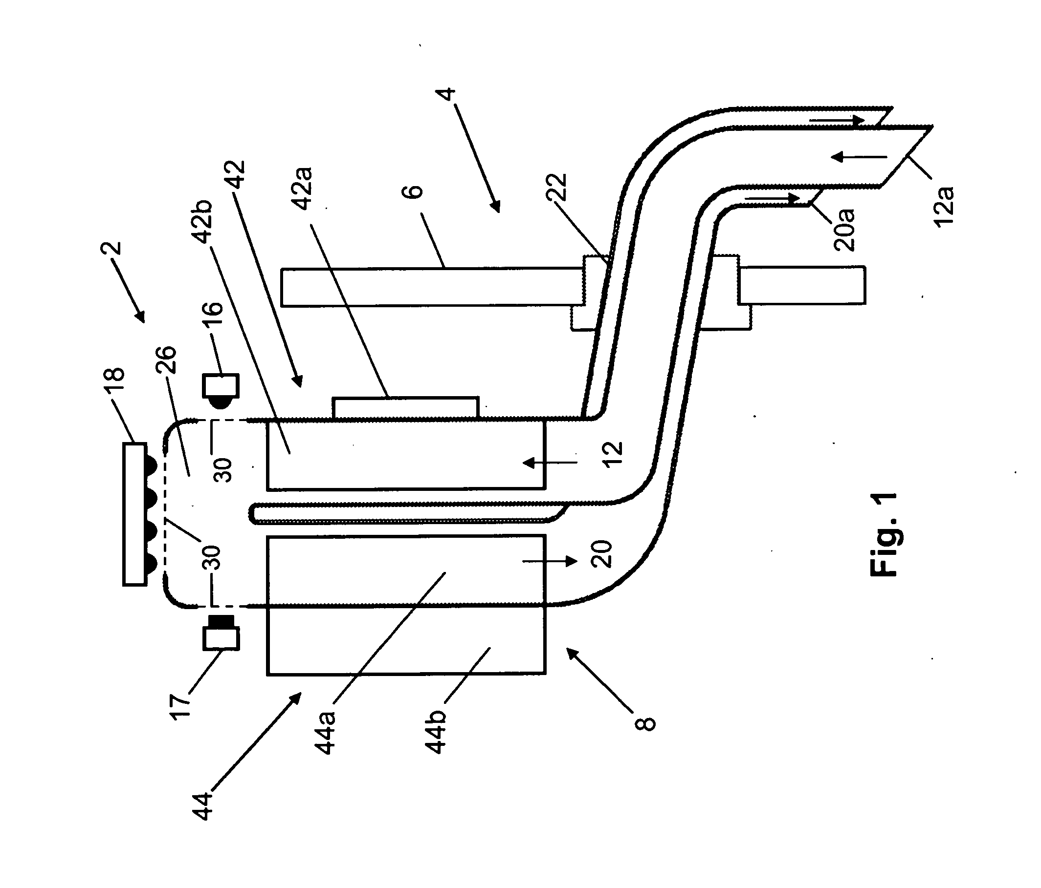 System and method for determining readings of gases and/or an aerosol for a machine