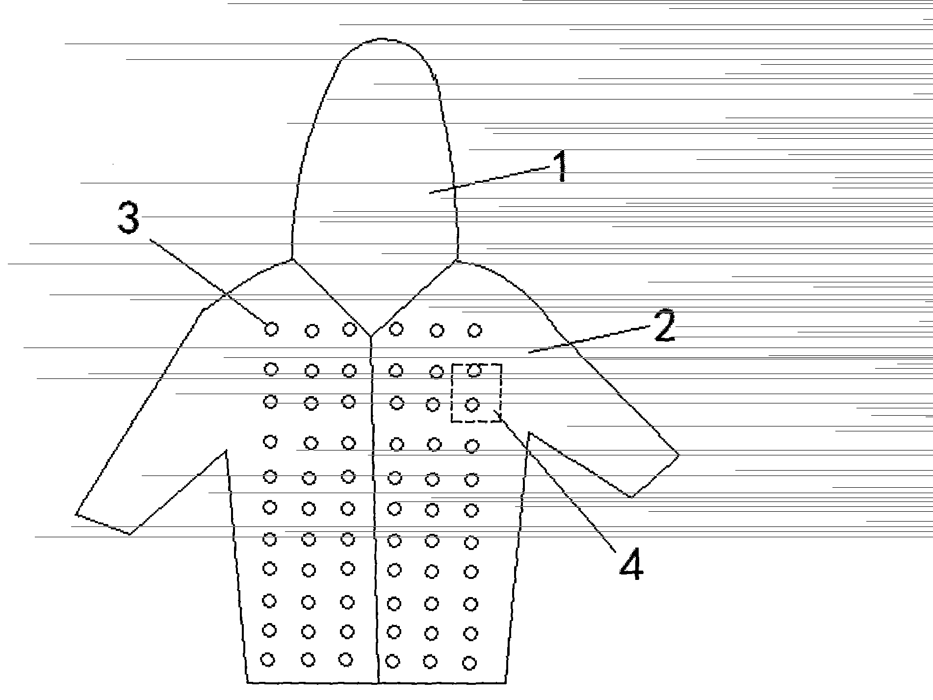 Bright water-absorption and water-diversion performing costume