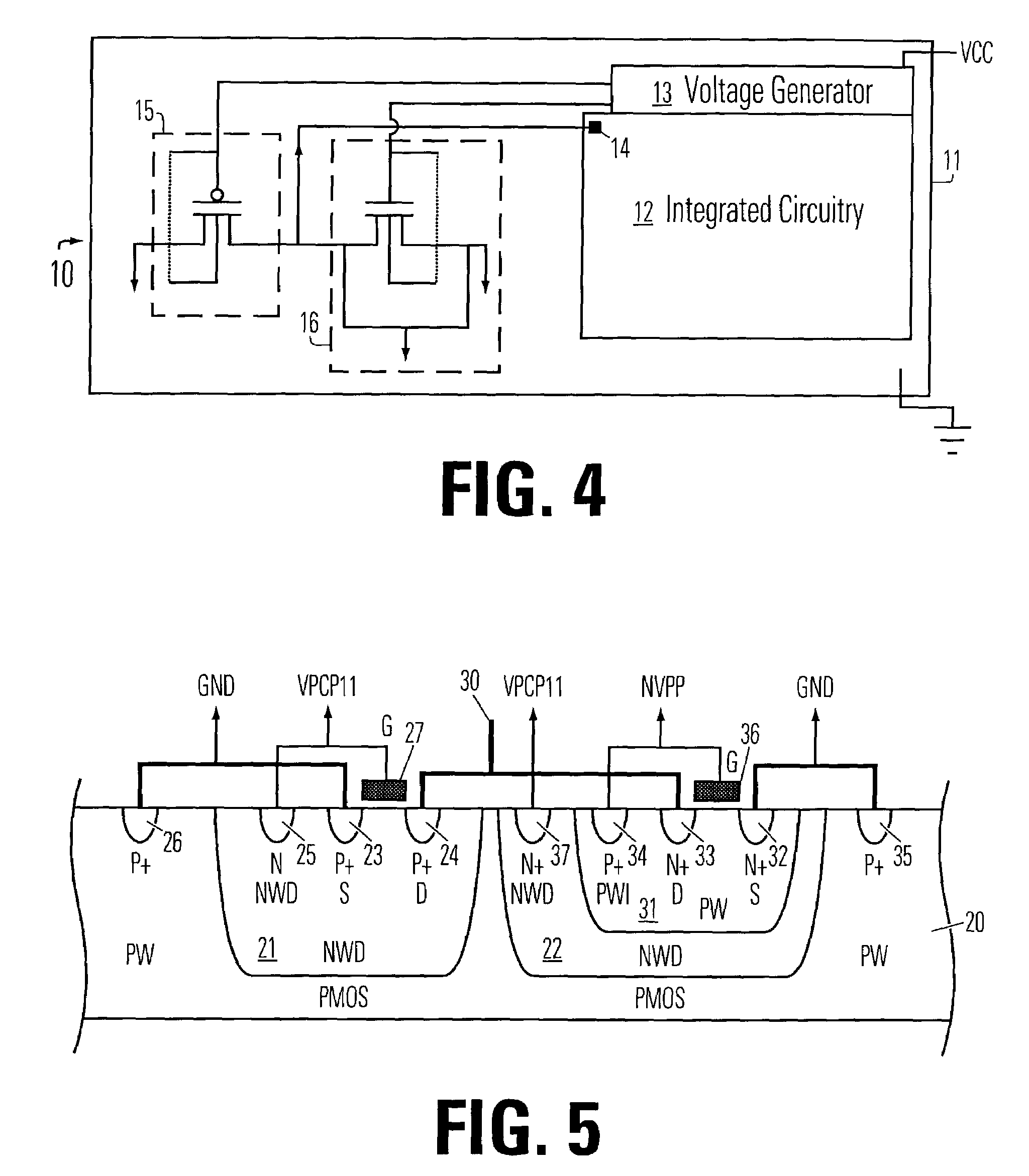 Plasma damage protection circuit for a semiconductor device