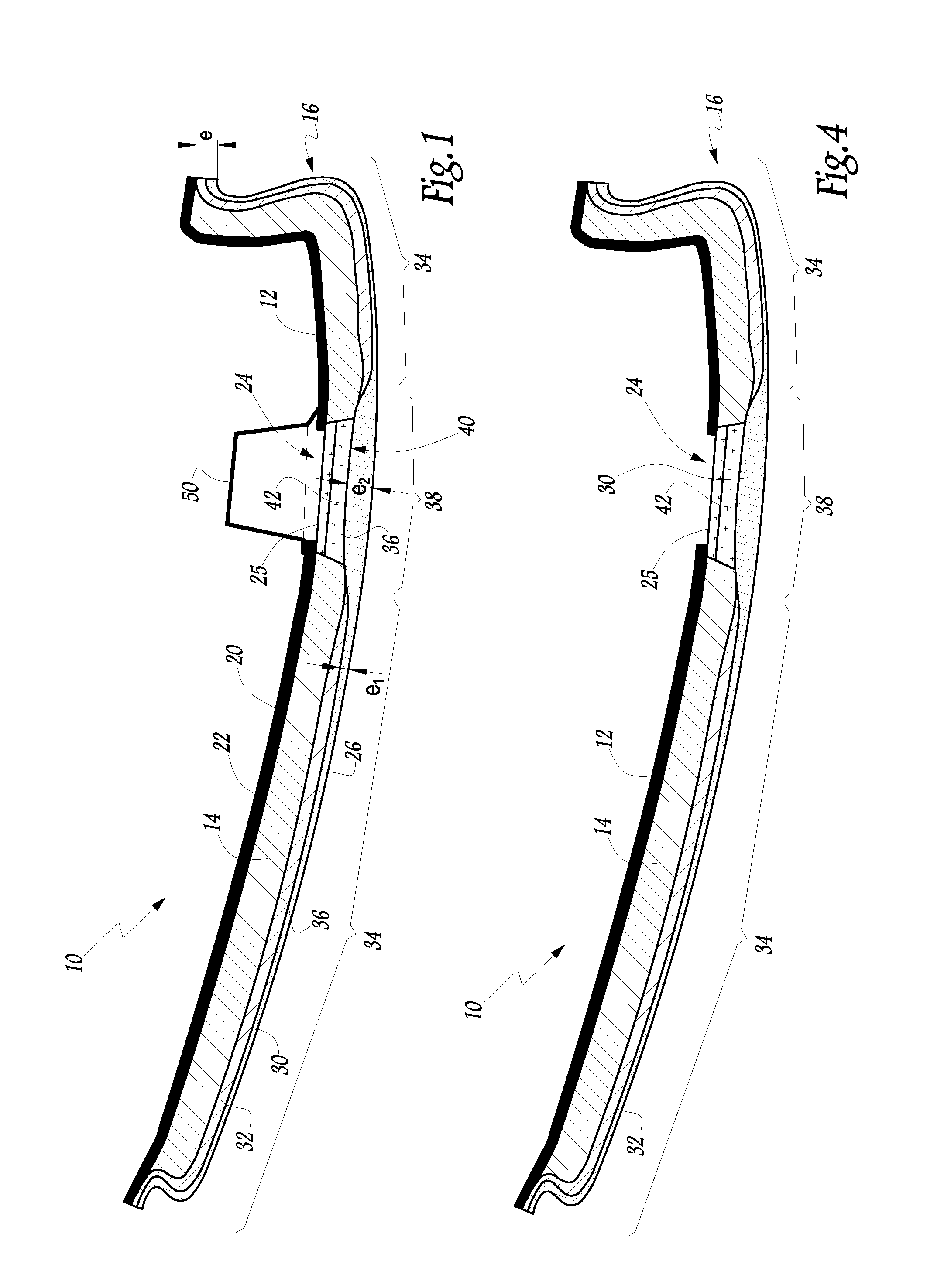Skin for a motor vehicle trim element, corresponding trim element and vehicle, method for manufacturing such a skin