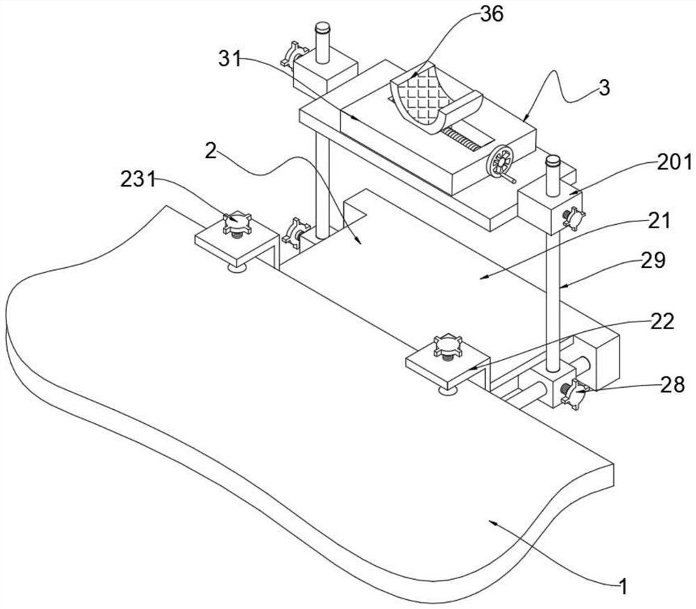 Fixing device for postoperative care of thyroid and mammary gland department