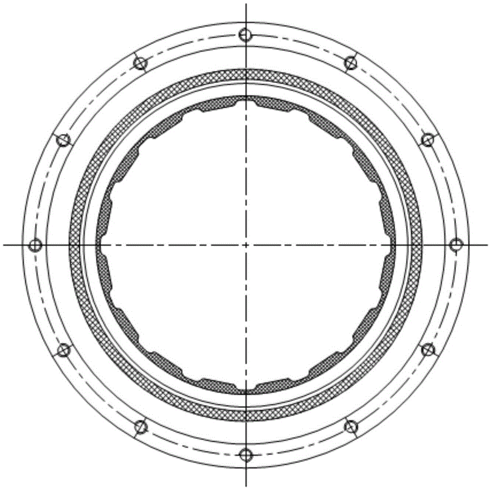 A ship water-lubricated stern bearing with automatic equalizing function