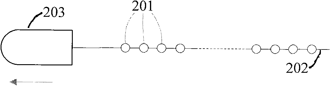 Array beamforming method by quickly expanding and dragging broadband frequency domain