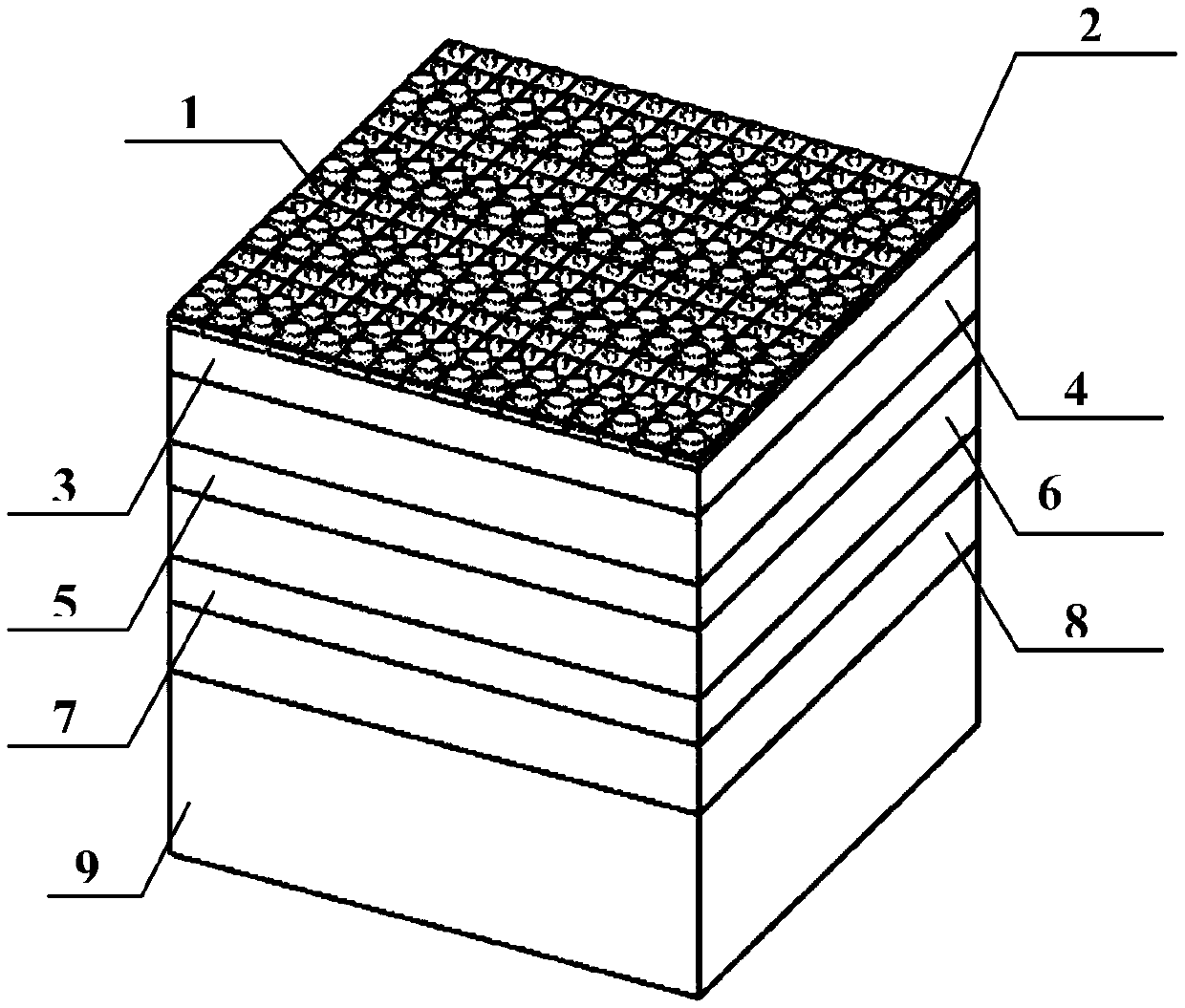 All-dielectric reflection-type efficient ultra-thin beam splitter and preparation method and application thereof