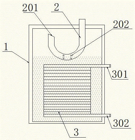 Intermediate cooling device and double-stage compression refrigerating system