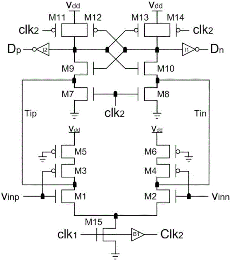 High-speed low-power-consumption dynamic comparator