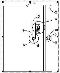 Refrigerator door structure capable of preventing child from opening mistakenly