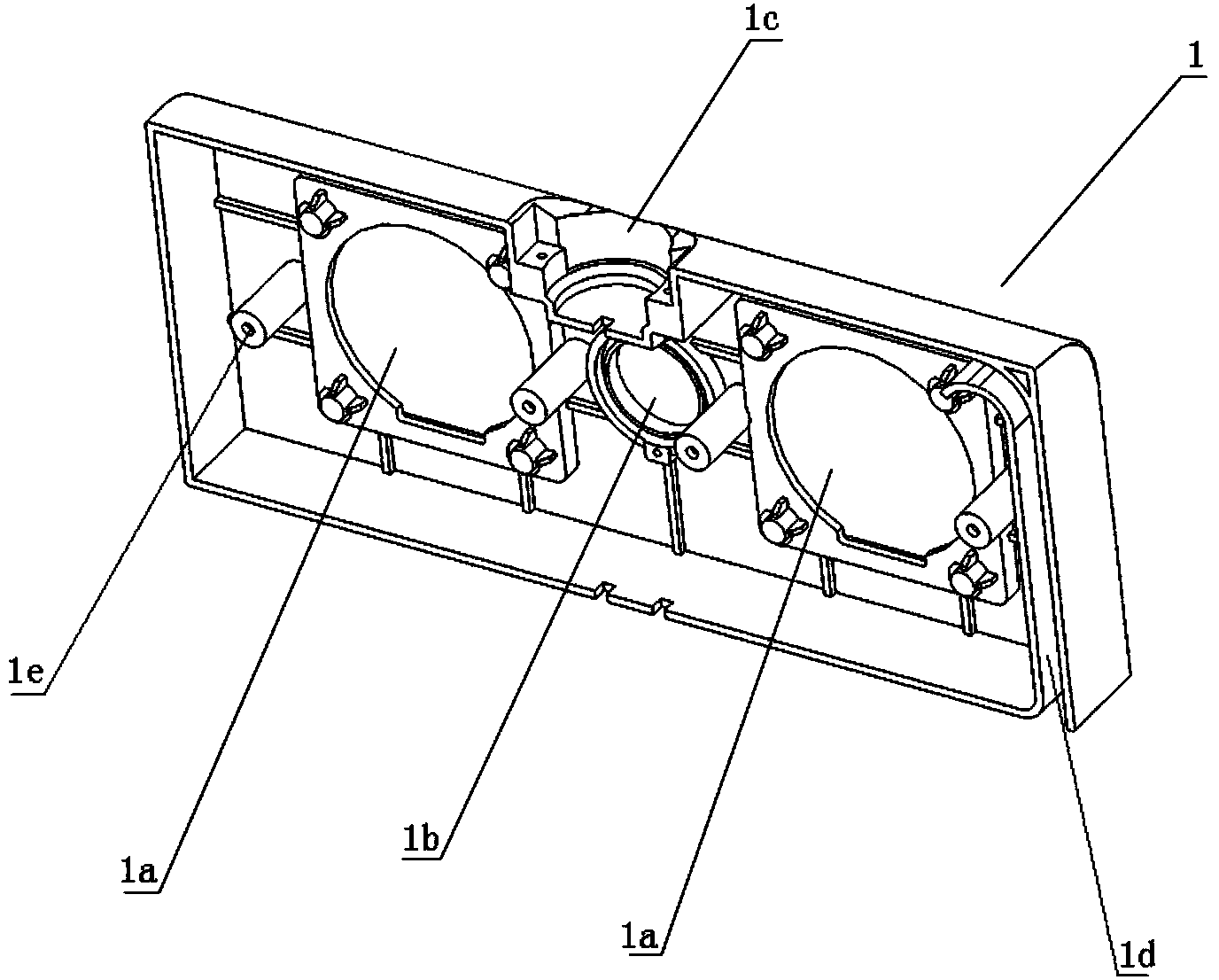 Dumbbell reverse-phase sound box with high pitch compensation