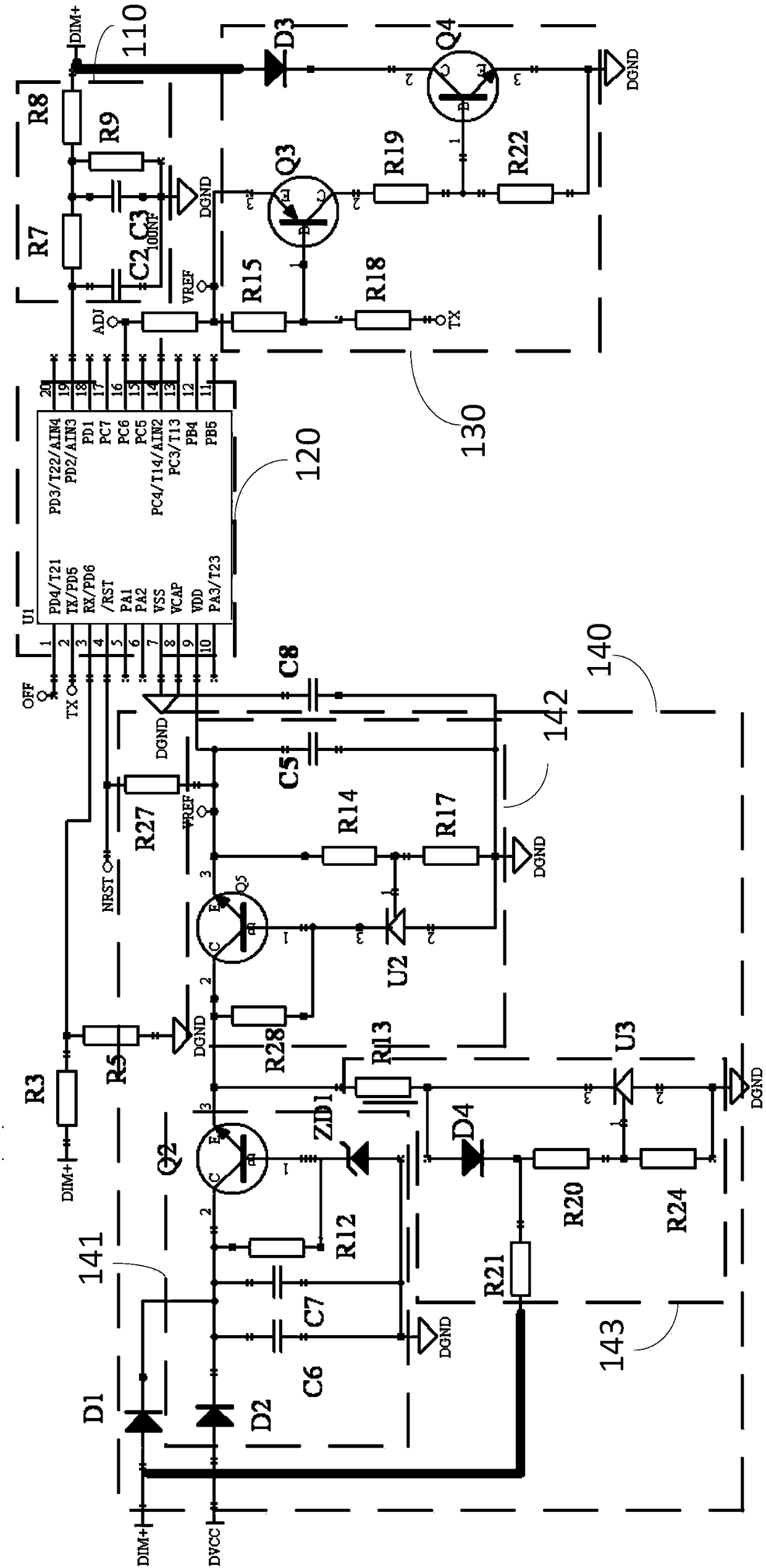 LED driving power supply circuit