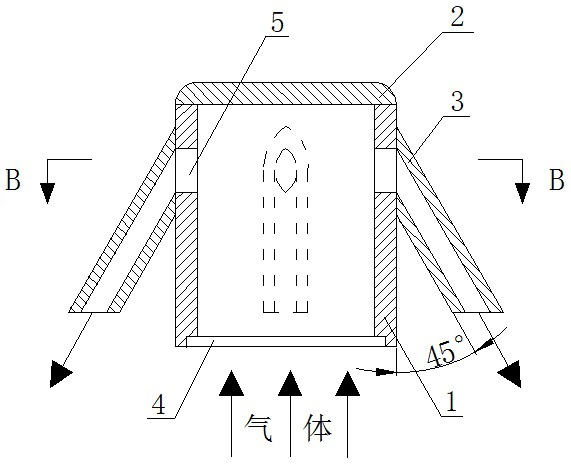 Coal-fired boiler pneumatic soot blowing system with circular lower spray pipe type nozzle and soot blowing method