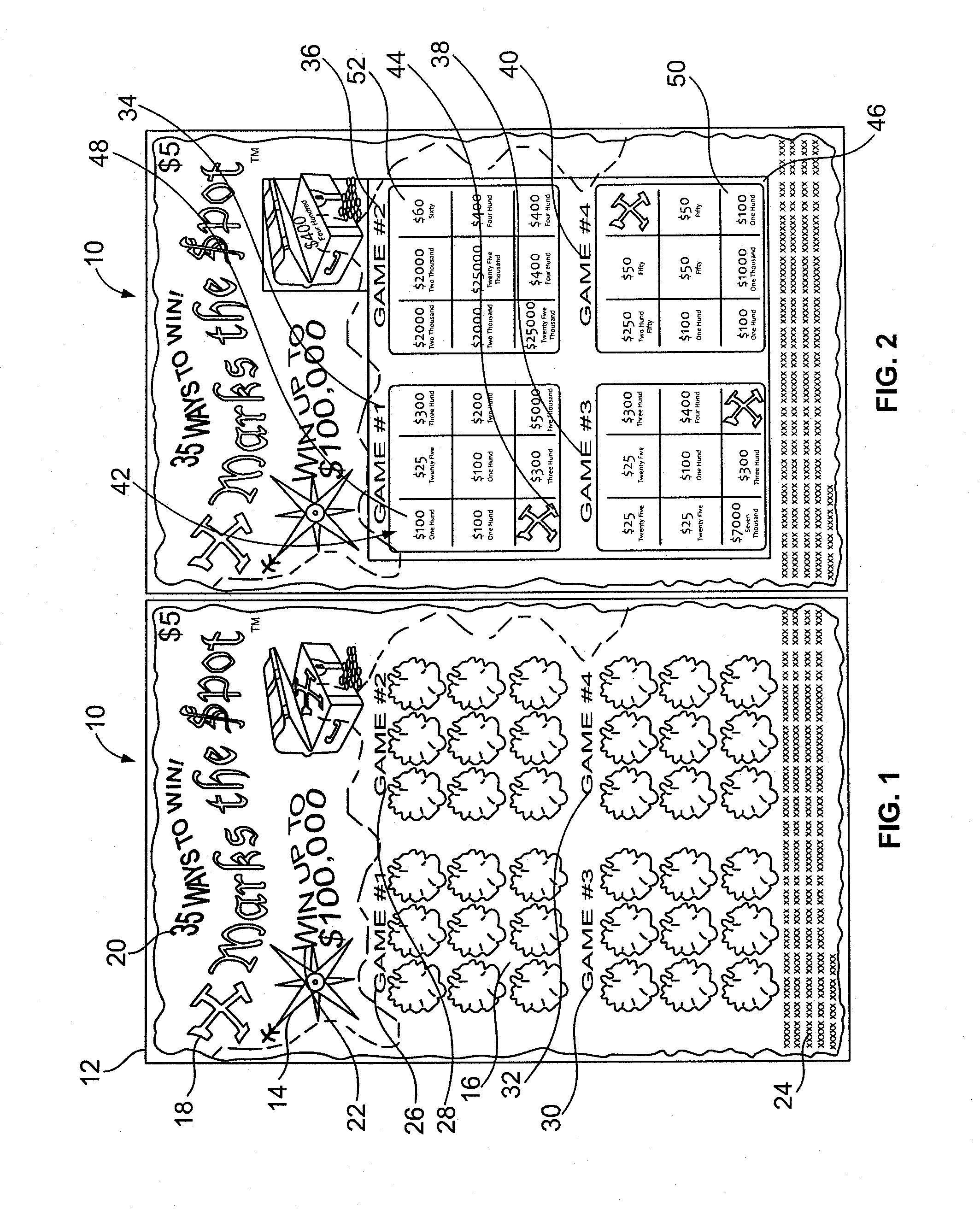 Lottery Ticket Apparatus Containing Multiple Game Play Areas and Methods Thereof
