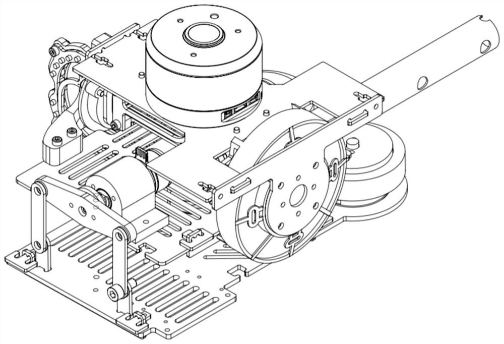 Three-axis ball serving holder with connecting rod mechanism