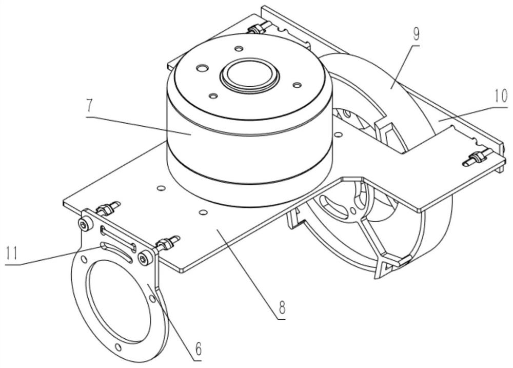 Three-axis ball serving holder with connecting rod mechanism