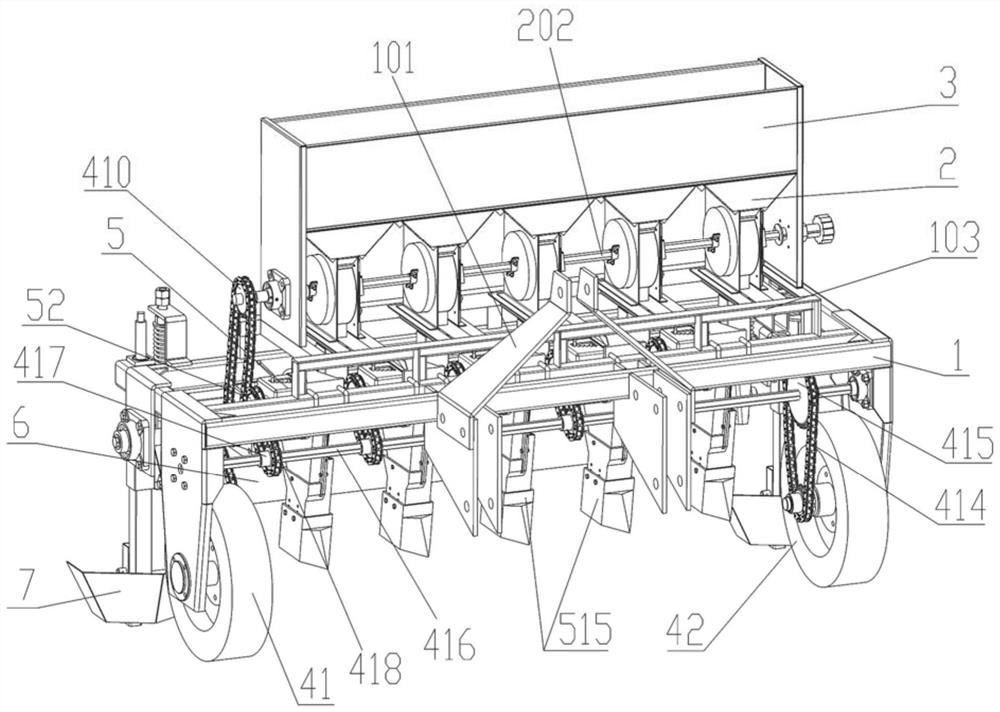 Placing type planter