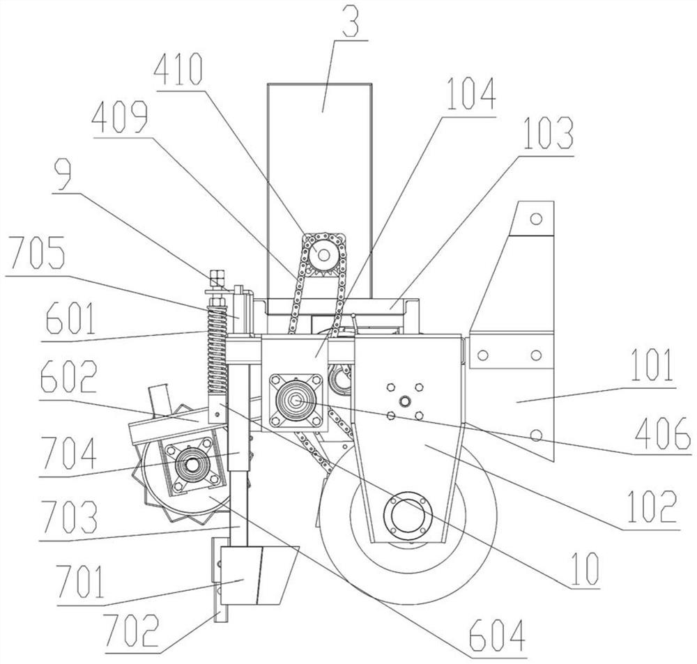 Placing type planter