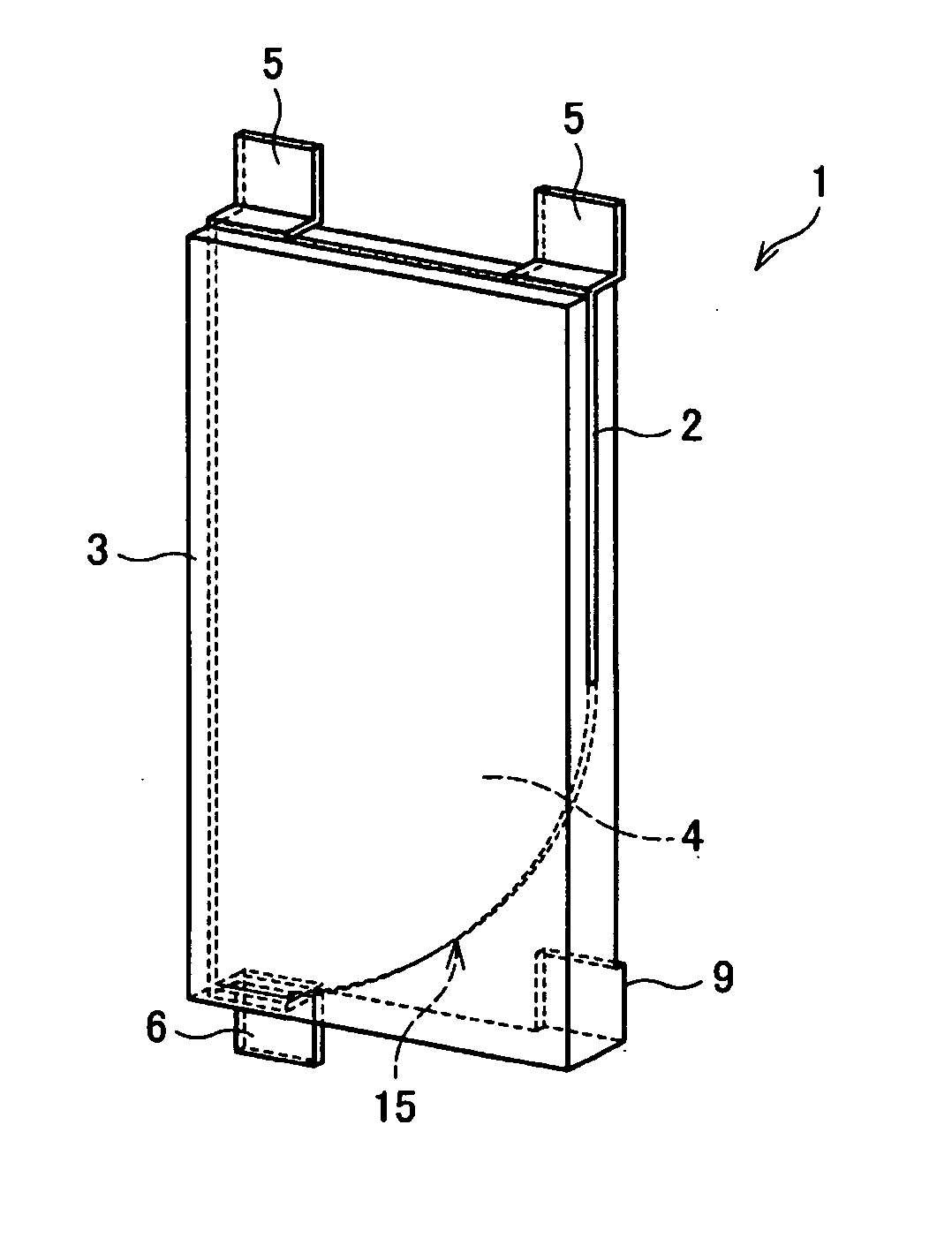 Wide-band antenna, and wide-band antenna mounting substrate