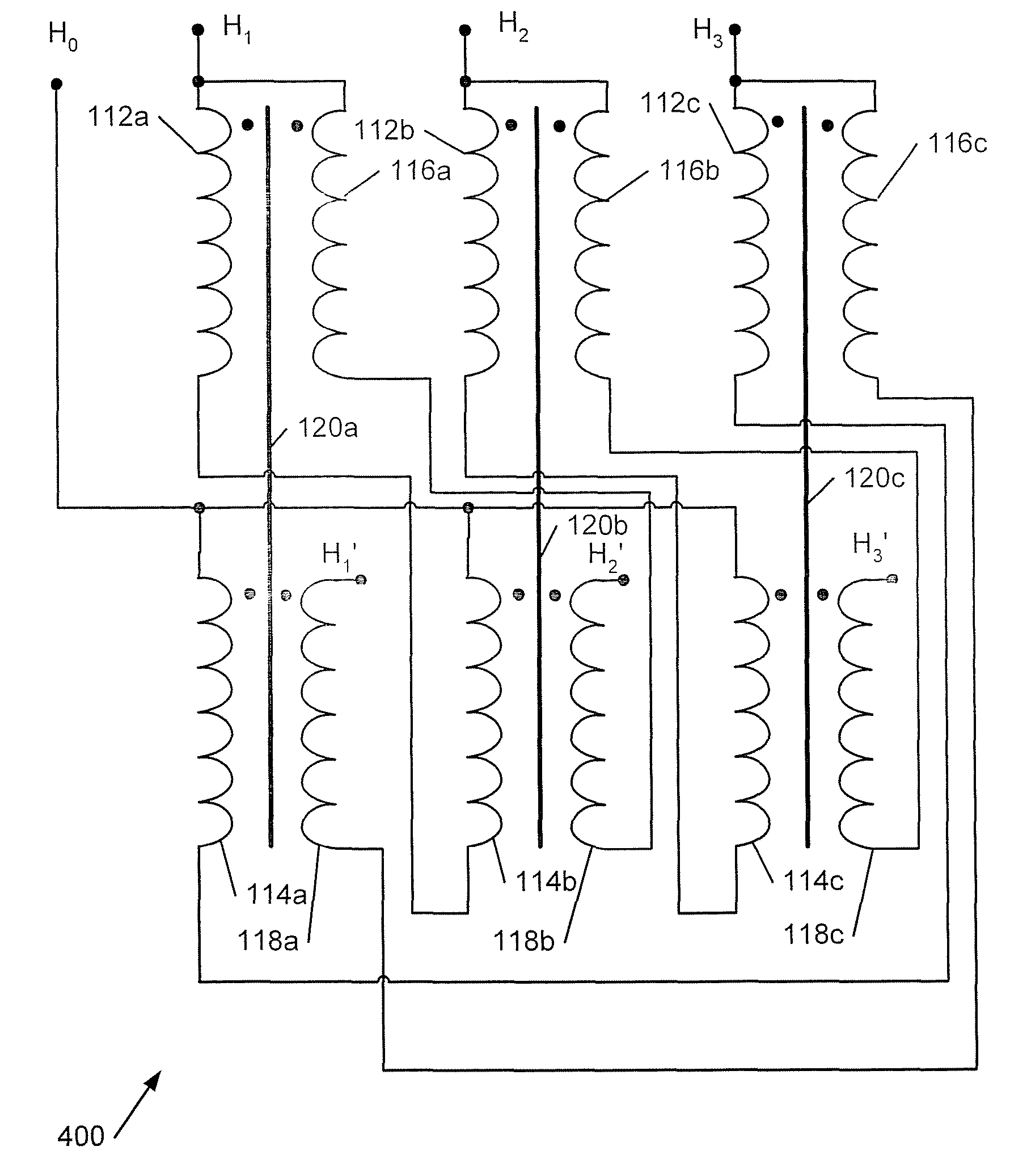 Zigzag autotransformer apparatus and methods