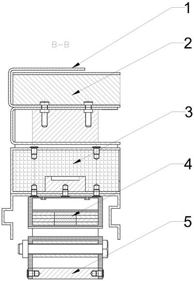 Buffering, damping and energy-absorbing structure with negative Poisson's ratio effect