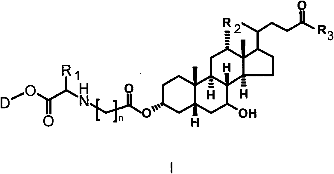 Bile acid-drug conjugate with amino acid as connexon, and medical application thereof