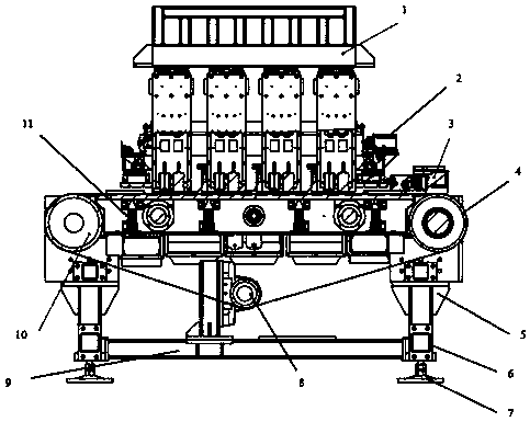 Ink-jet printing device for corrugated board and printing method