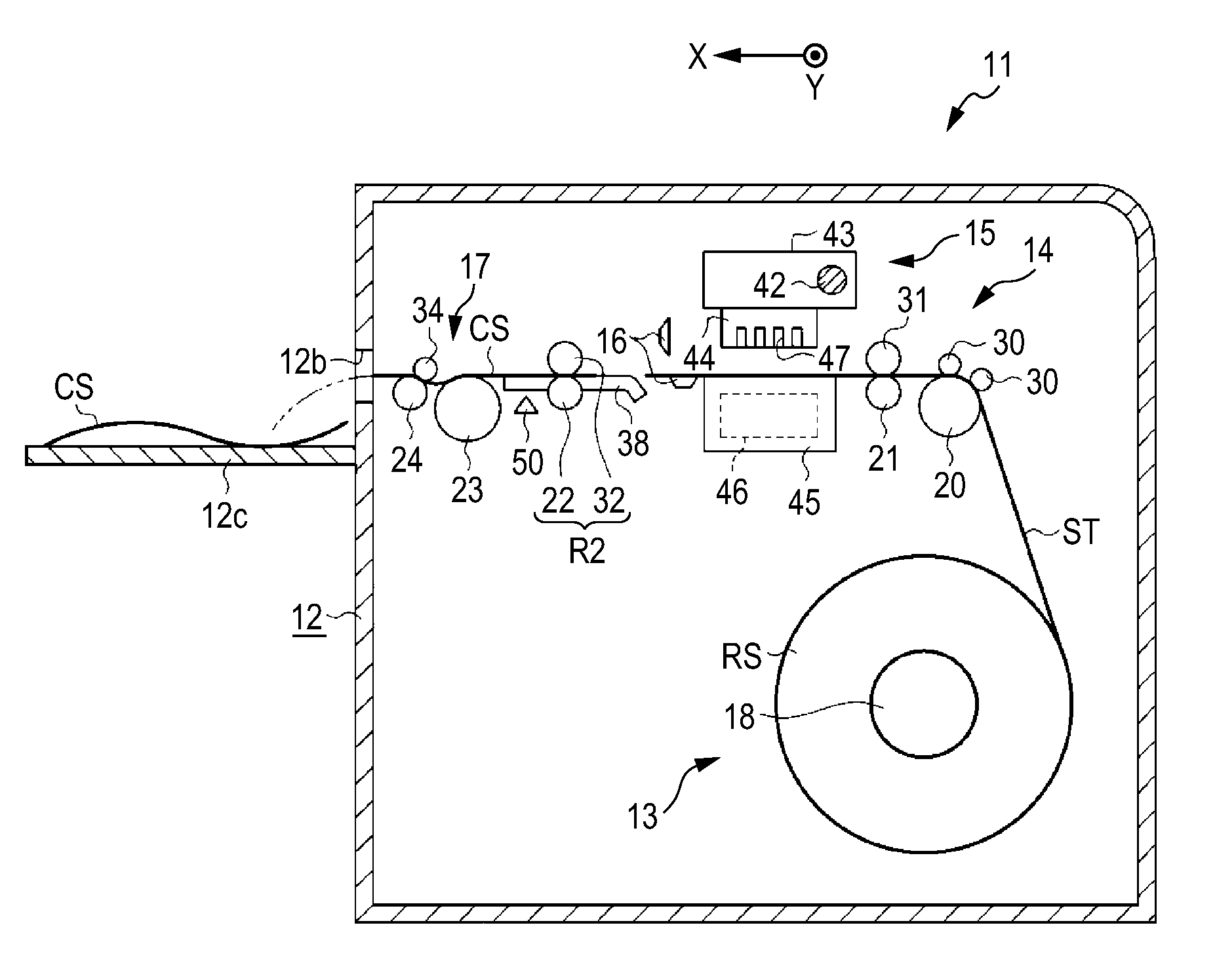 Transportation device and recording apparatus