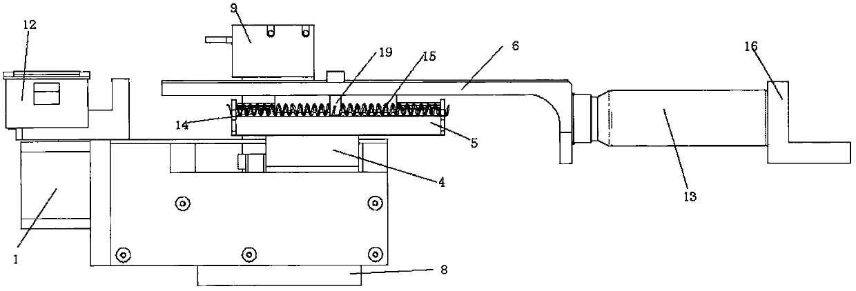 Electronic automatic measurement device for length of bottle body