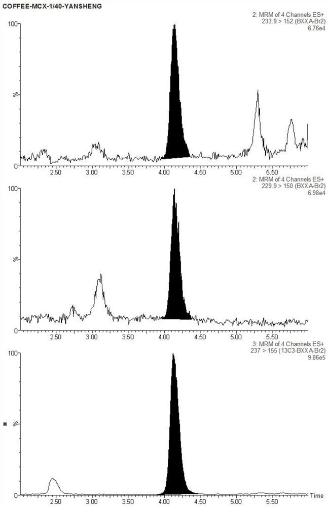 Pretreatment method of hot processed food and detection method of acrylamide