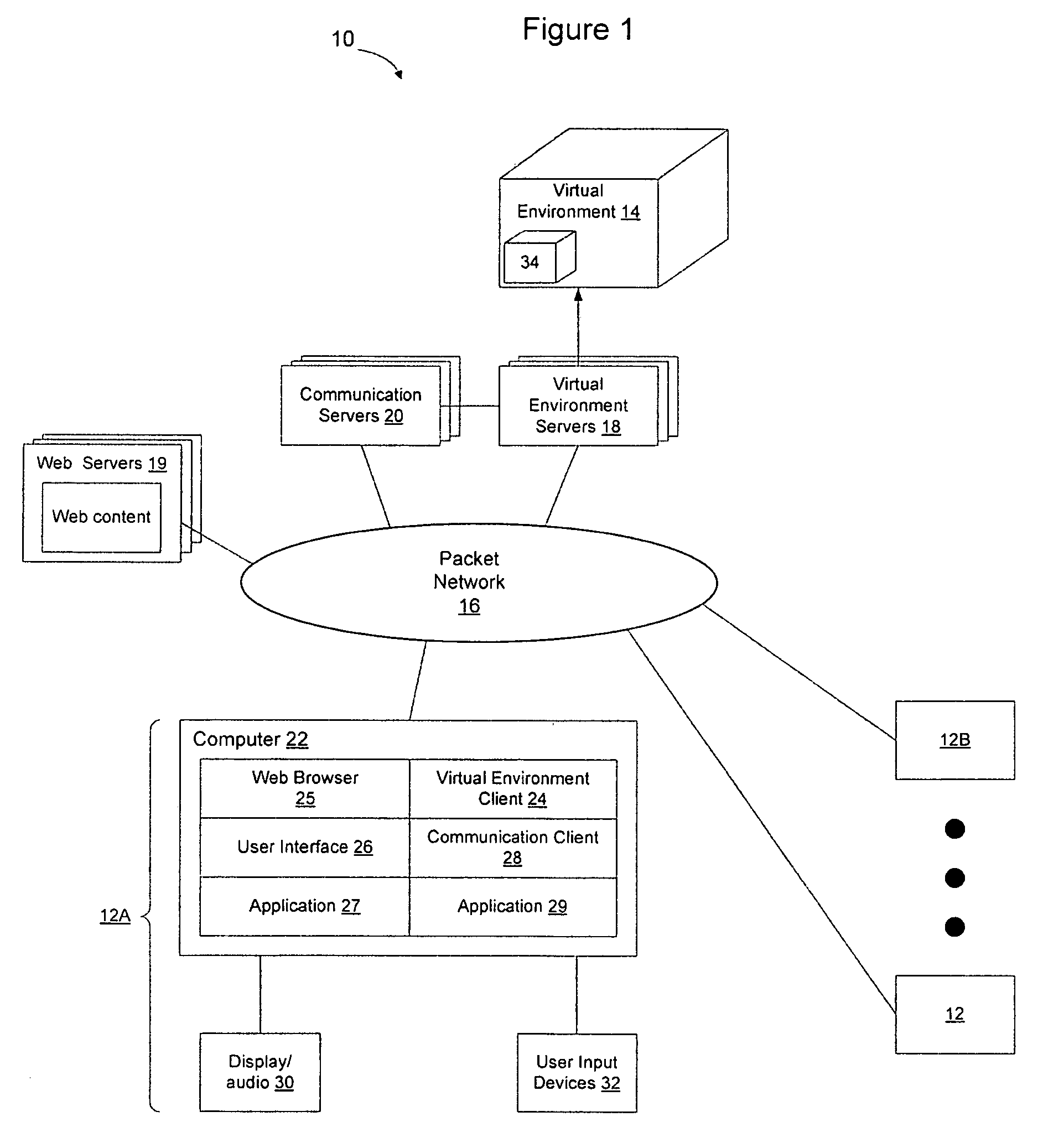 User interface for orienting new users to a three dimensional computer-generated virtual environment