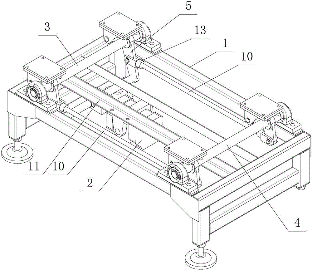 Jacking and transferring device used for intelligent and stereoscopic warehouse