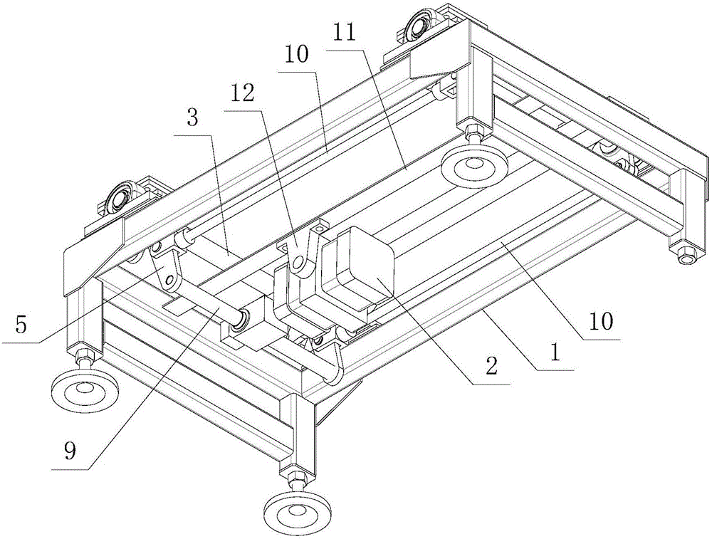 Jacking and transferring device used for intelligent and stereoscopic warehouse