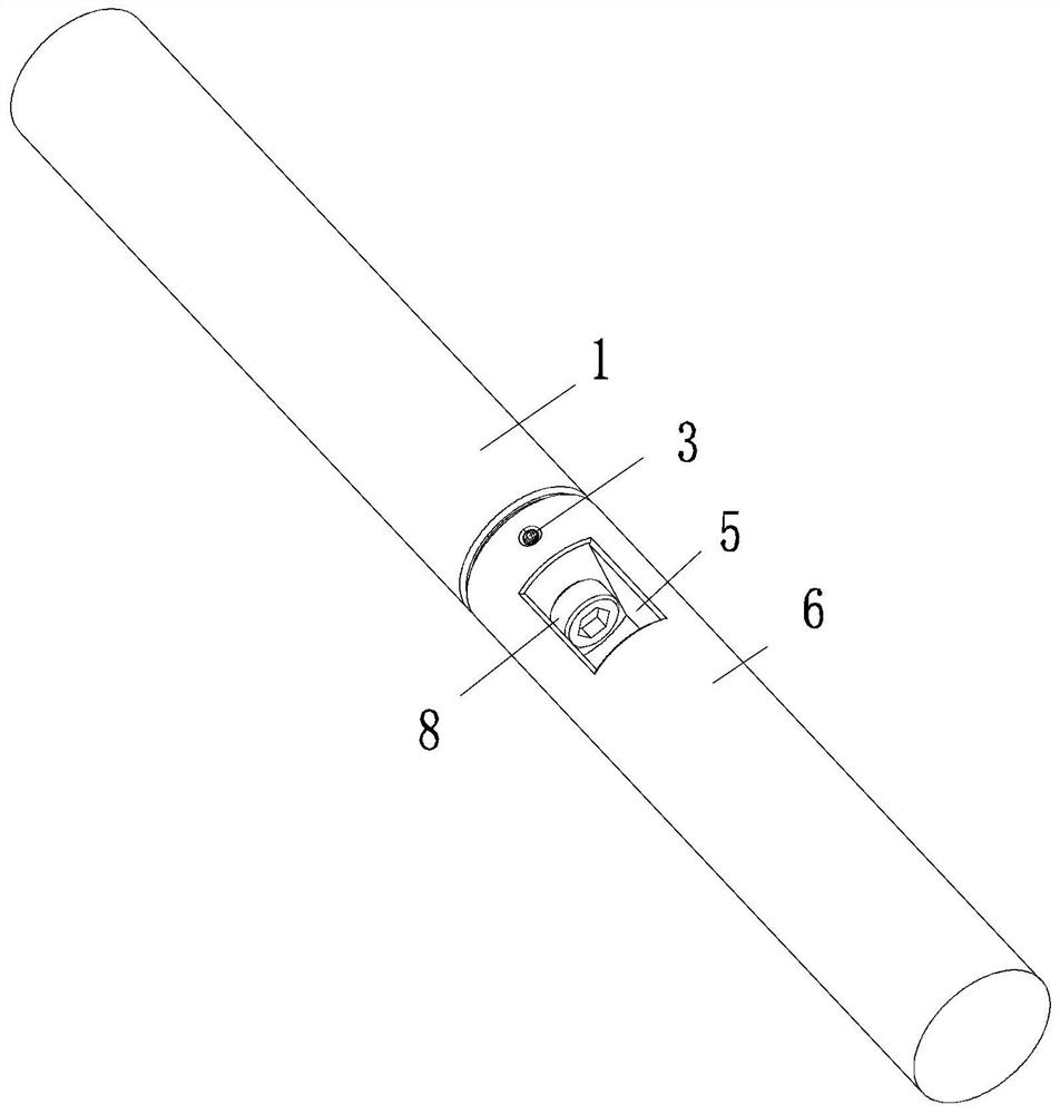 Continuous type wear-resisting carbon fiber sucker rod