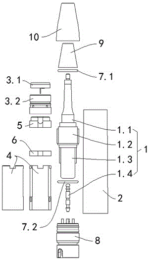 Novel luminous ultrasonic tooth cleaner handle and processing technology thereof