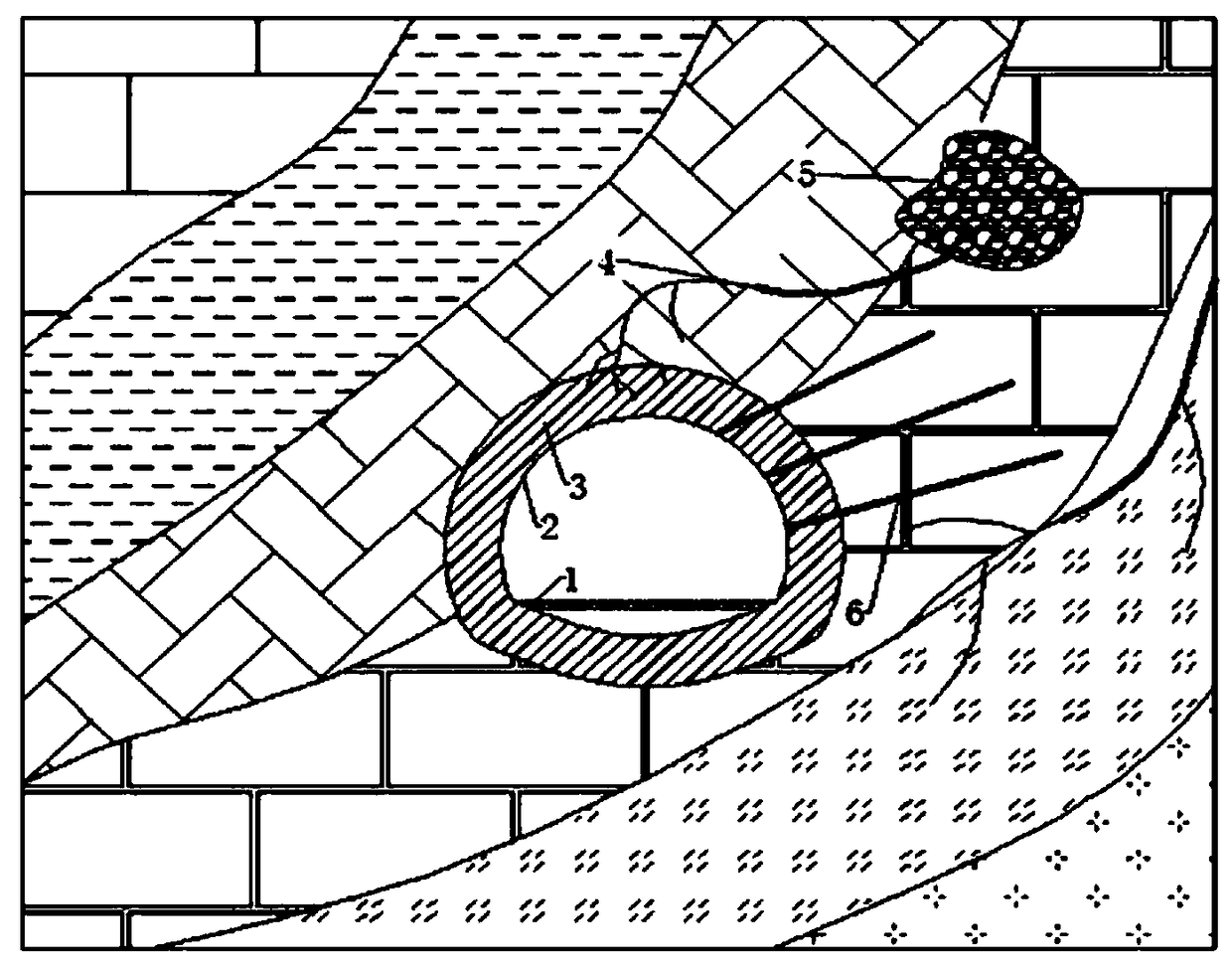 Artificial draining and pressure relief method for water-rich area outside tunnel