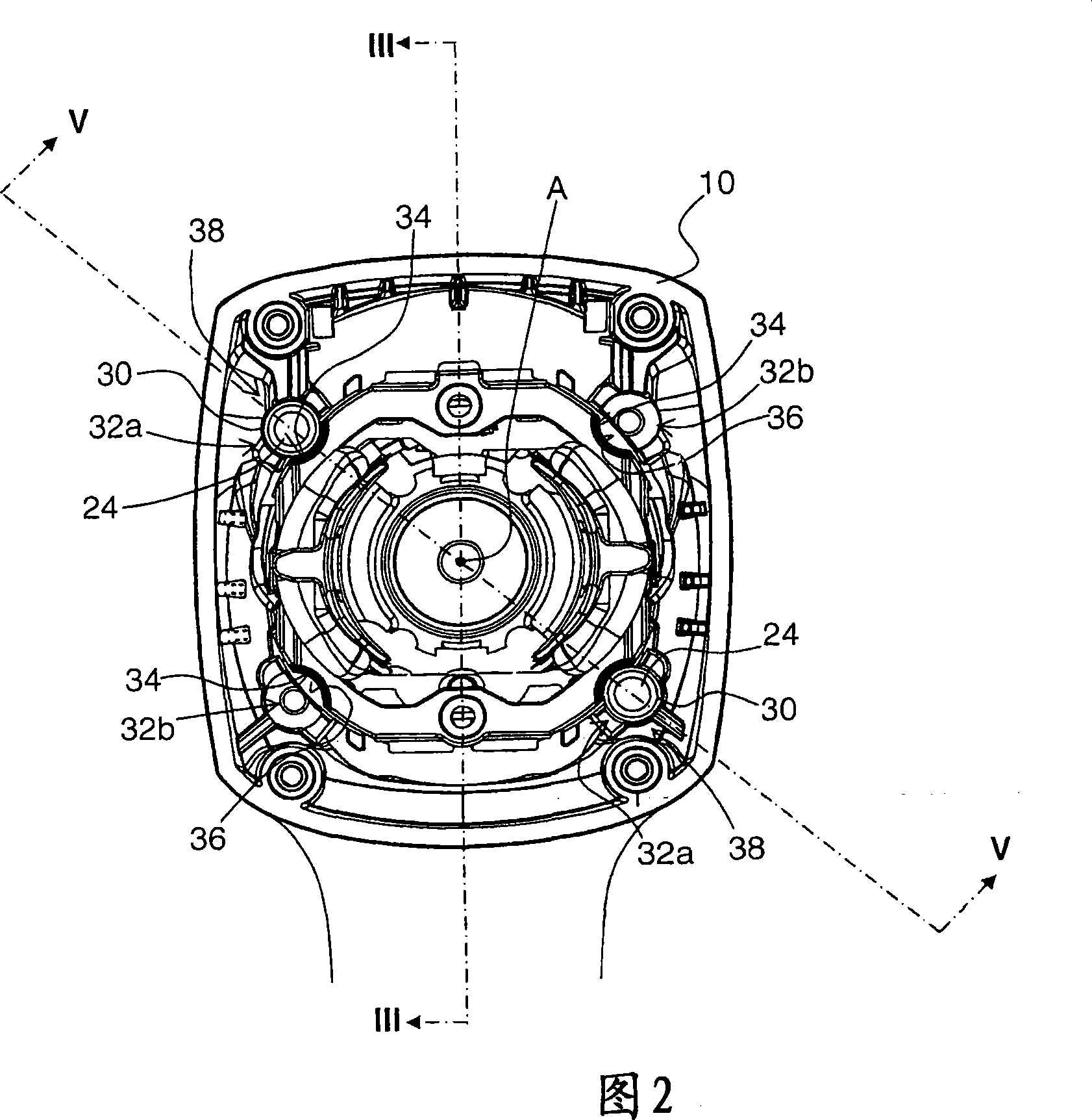 Hand tool device has multipart housing