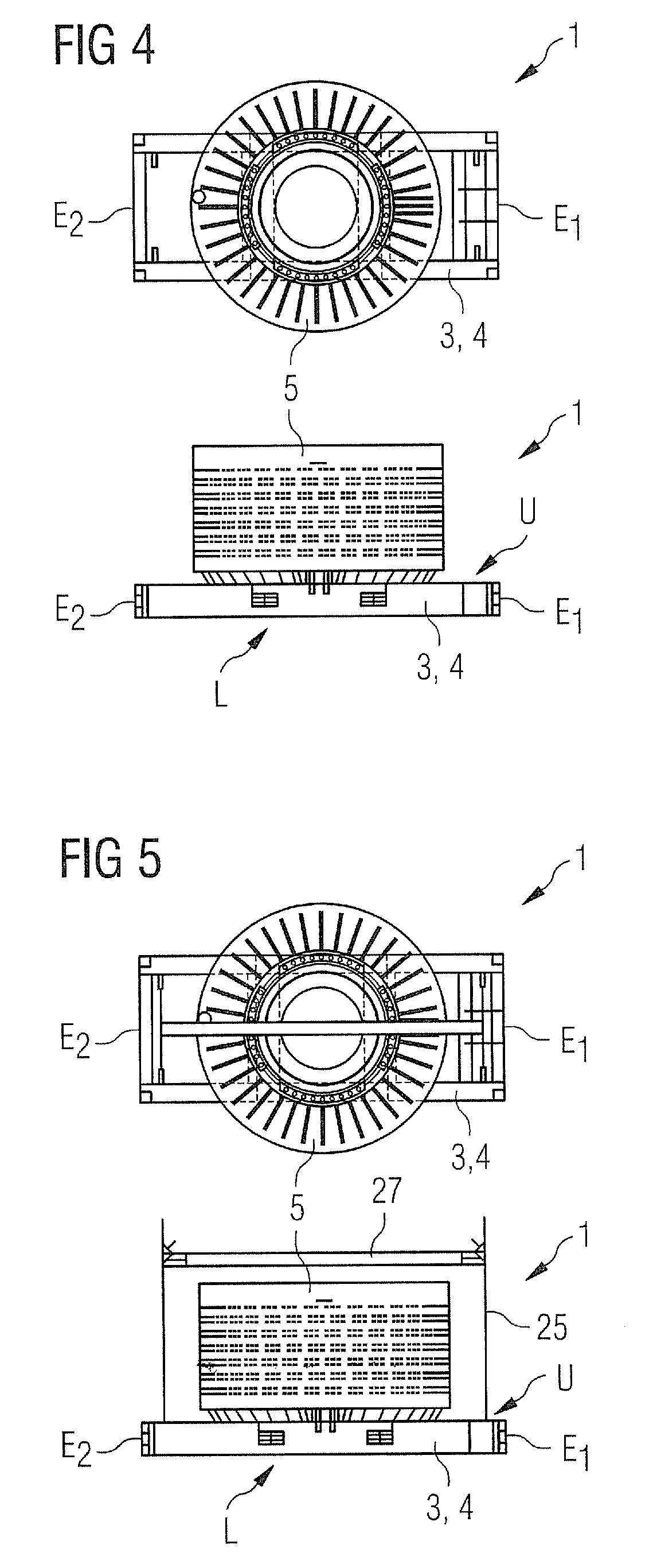 Transport structure and methods for transporting and/or lifting a large scale generator