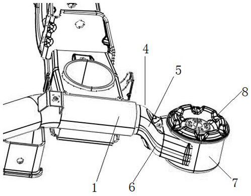 Auxiliary frame structure for car chassis