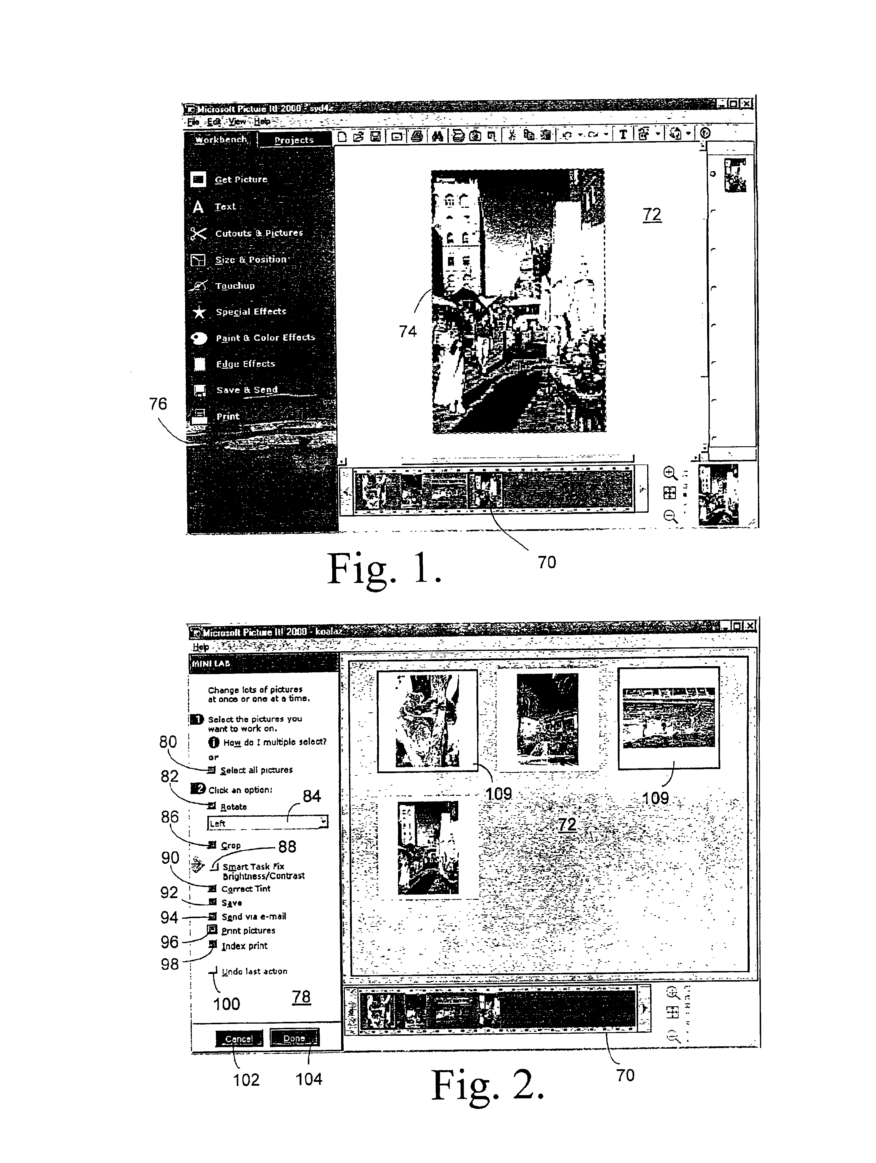System and method for editing digitally represented still images