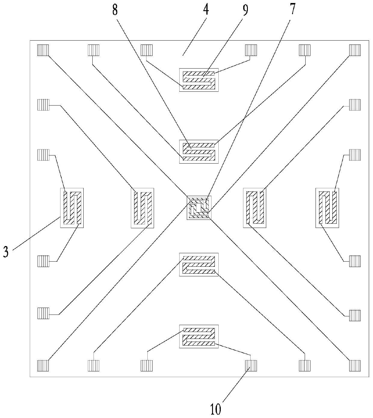 A thermal wind speed and direction sensor based on bonding process and its preparation method