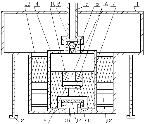 Efficient sewage-draining energy-saving pump