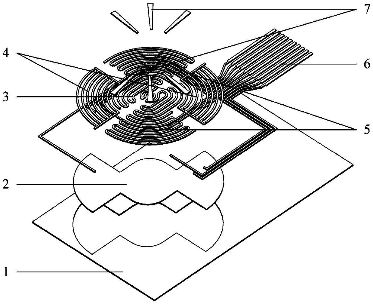 Multifunctional fully flexible fingerprint-like tactile sensor