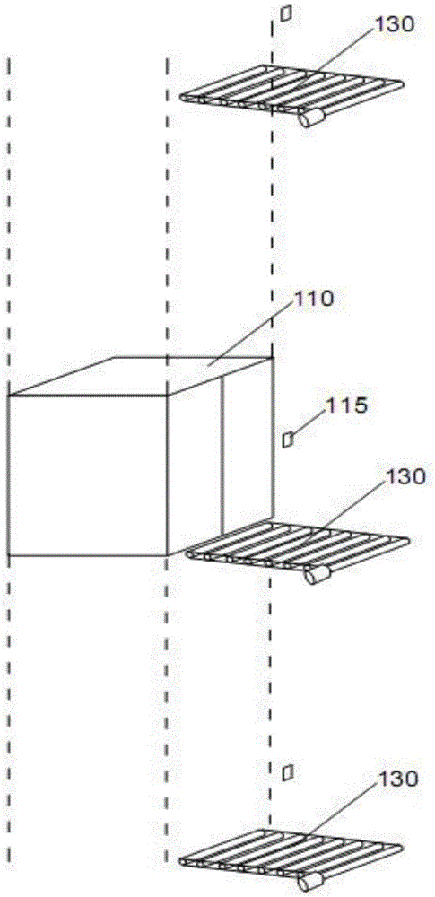 Continuous automatic loading and unloading goods elevator and loading and unloading method thereof