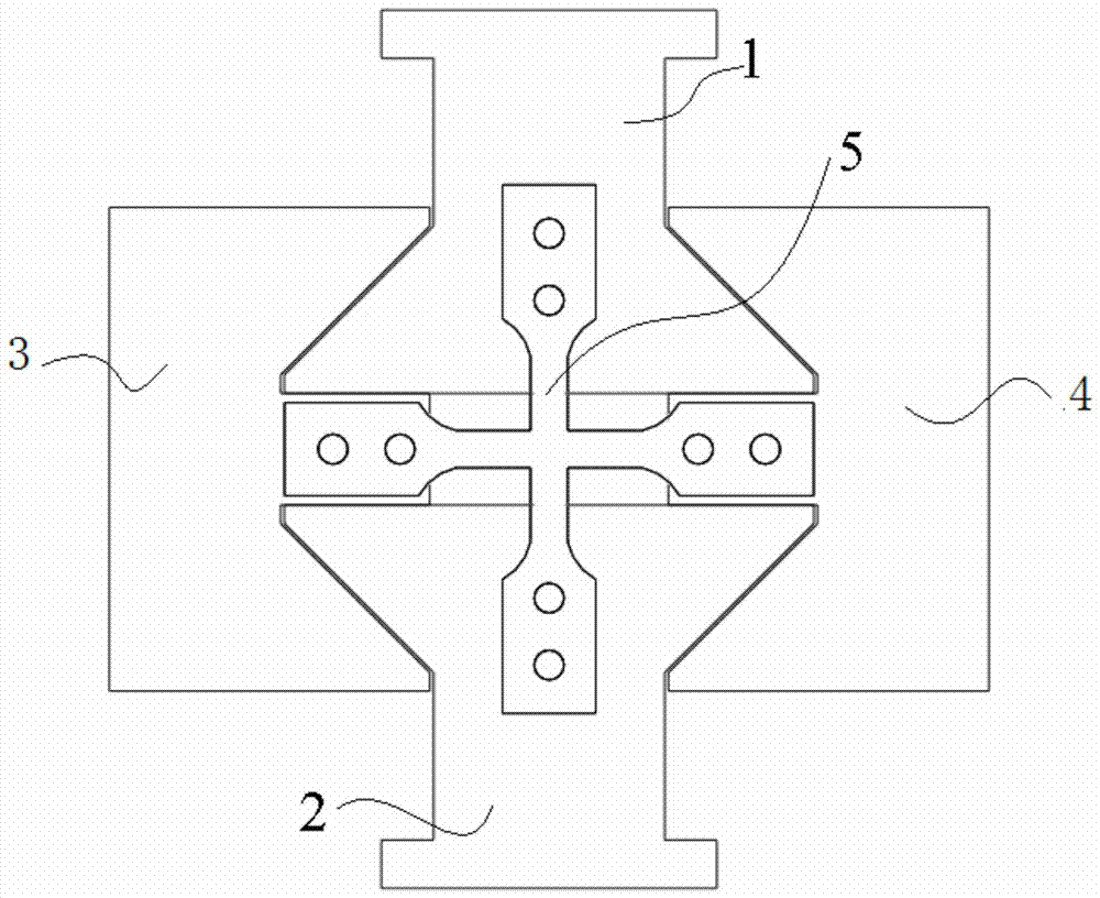 A plate forming limit diagram testing device and method thereof