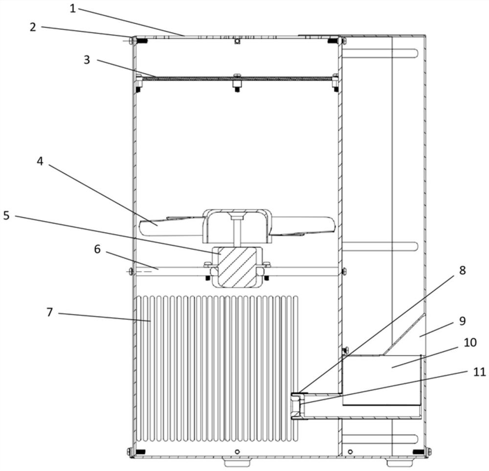 Air sterilization method and device based on atomization internal circulation