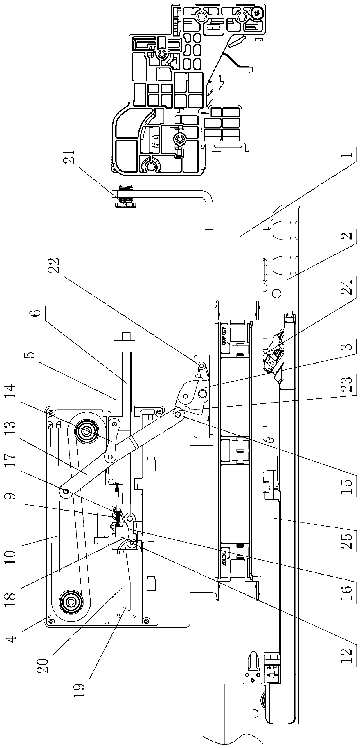 Integrated labor-saving structure for pressing, rebounding opening and closing of furniture