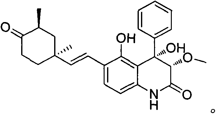 Method for preparing quinolinone alkaloid and application of quinolinone alkaloid used as environmentally-friendly marine organism antifouling compound