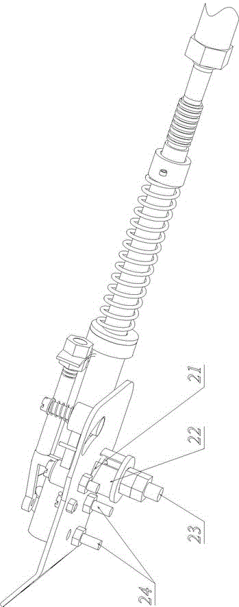 A self-returning bicycle support frame