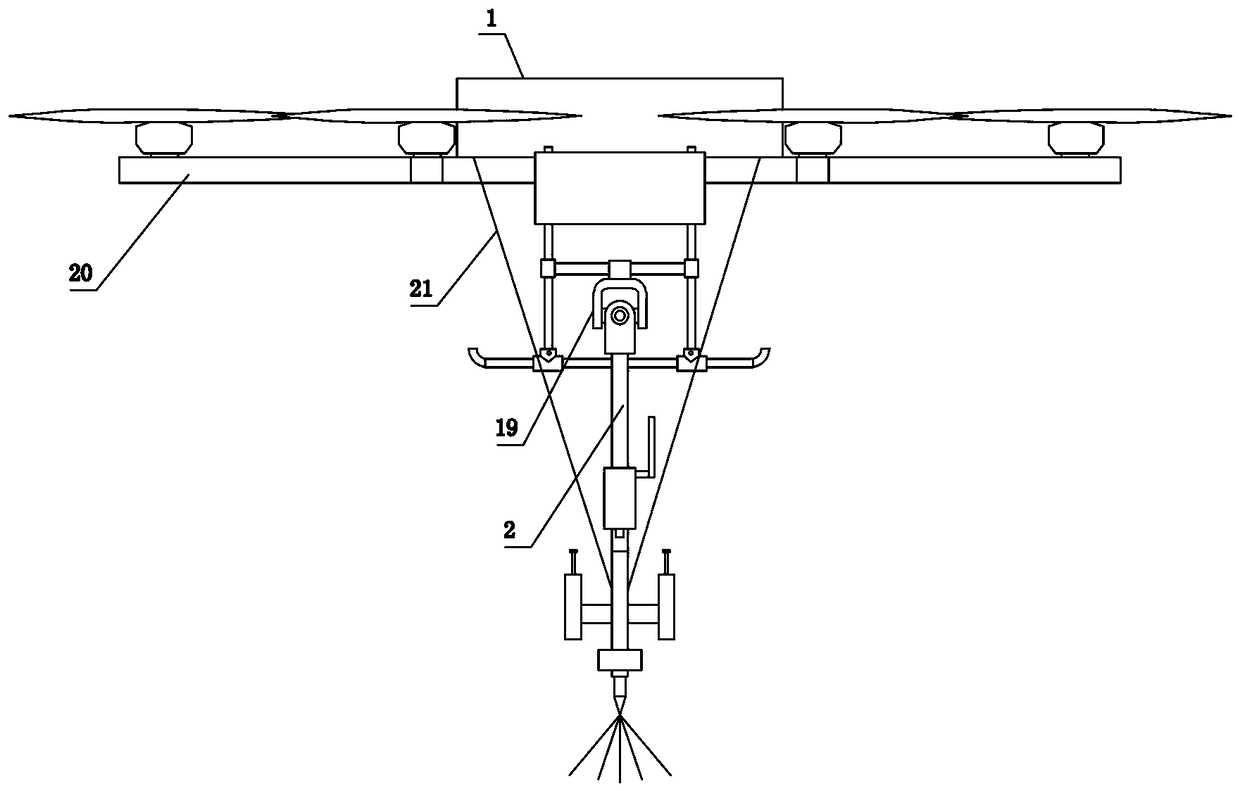 Dual-frequency dual-channel wireless triggering transmission line inspection device