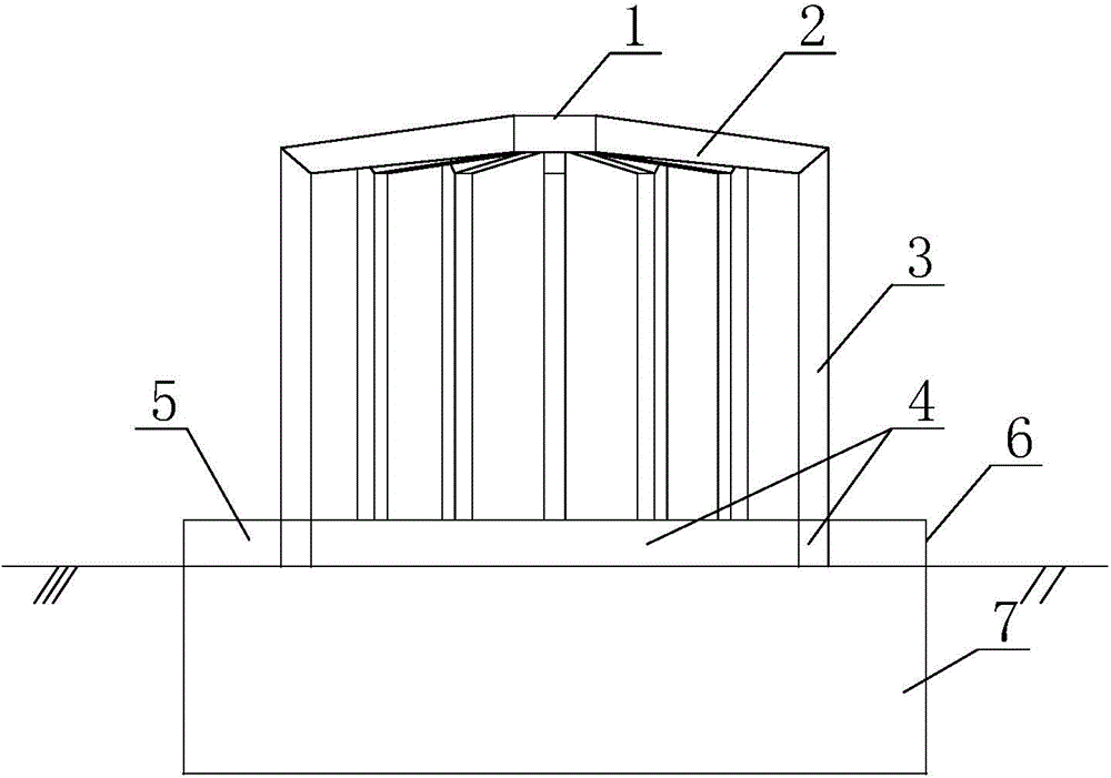Large-scale bucket foundation structure suitable for ocean wind electricity