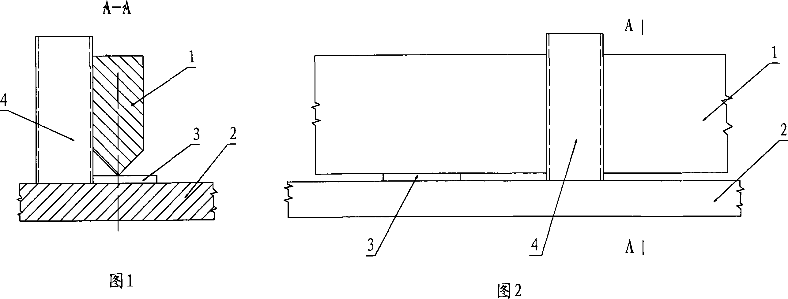 Large-sized T shaped joint full penetration assembled welding process