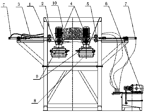 Concrete elevator counterweight filler automatic production line raw material storage and transportation equipment